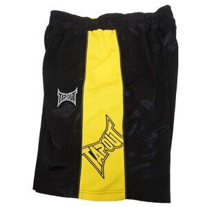 Vintage Y2K Tapout 23" Shorts Mens Medium Black Yellow Fighting Boxing Pull-on